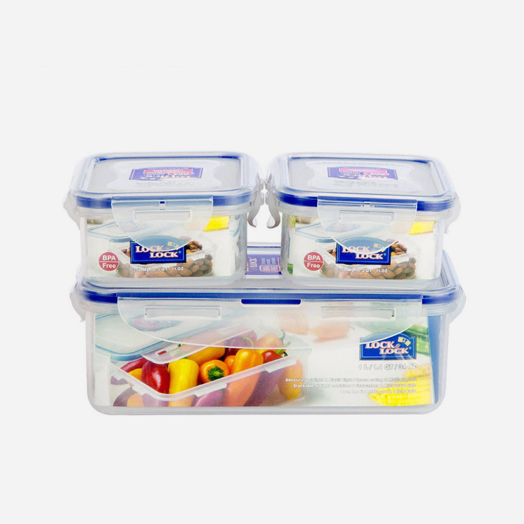 Bộ Hộp Nhựa Gift Set LocknLock 3 Món - HPL817R03